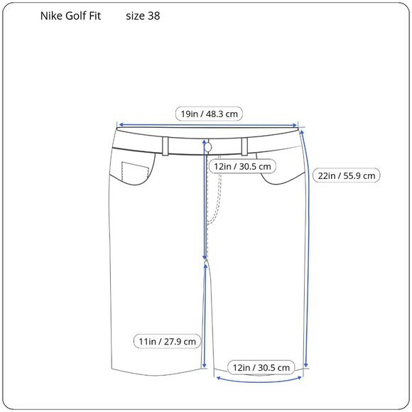 Nike Golf DRI-FIT Shorts Mens Sz 38 Stretch Standard Fit Beige Performance - Picture 3 of 11